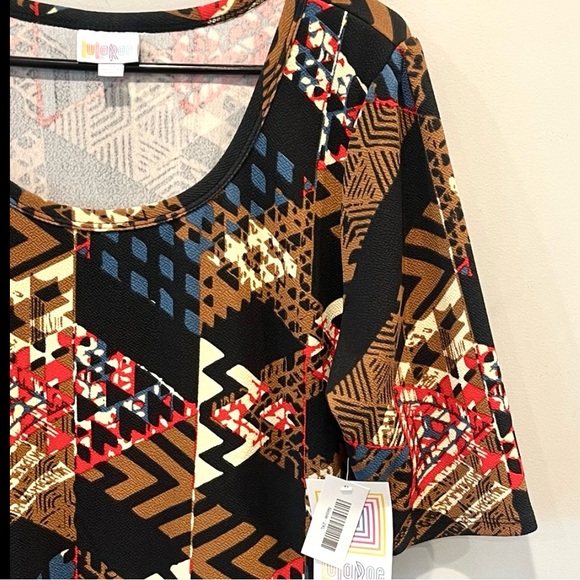 LuLaRoe Geometric Multicolor Patterned Nicole Dress NWT - Picture 5 of 13